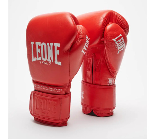 Рукавички боксерські з бинтами Leone GN111 THE GREATEST розмір 16 унцій, червоні