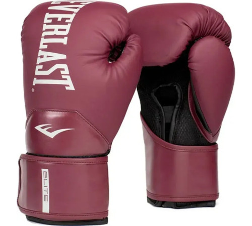 Боксерські рукавиці Everlast ELITE 2 BOXING GLOVES 14 унцій, бордові