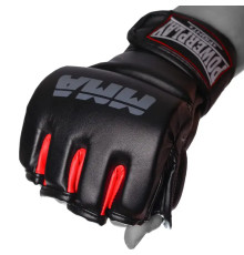 Рукавички для MMA PowerPlay 3053 розмір L/XL, чорно-червоні
