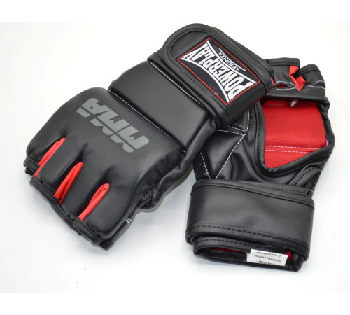 Рукавички для MMA PowerPlay 3053 розмір L/XL, чорно-червоні