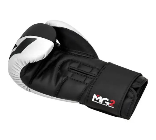 Рукавички боксерські з капою RDX F4 Hook&Loop розмір 16 унцій, чорно-білі