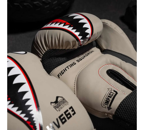Рукавички боксерські з капою Phantom Fight Squad 16 унцій, бежевий