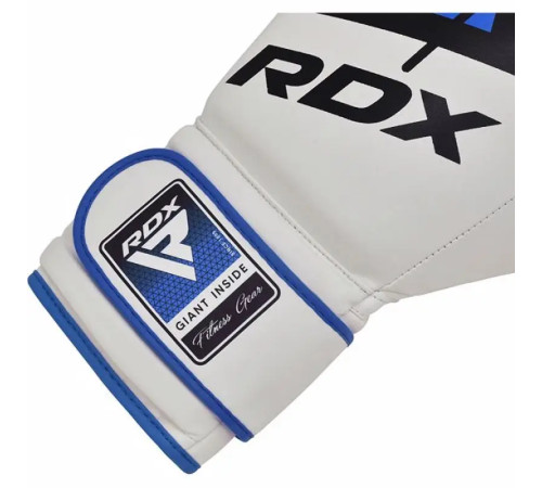 Рукавички боксерські з капою RDX F7 Ego розмір 12 унцій, біло-сині