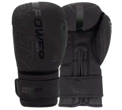 Рукавички боксерські PowerPlay 3024 Ultra Mat розмір 12 унцій, чорні