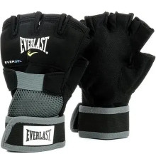 Боксерські рукавички Everlast EVERGEL розмір M, чорно-сірі