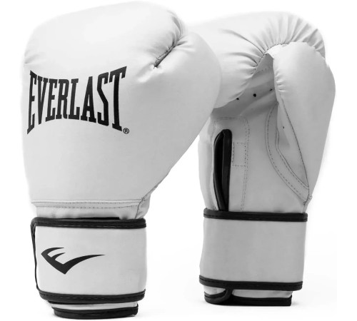 Боксерські рукавиці Everlast CORE 2 TRAINING GLOVE унцій S/M, чорно-білі