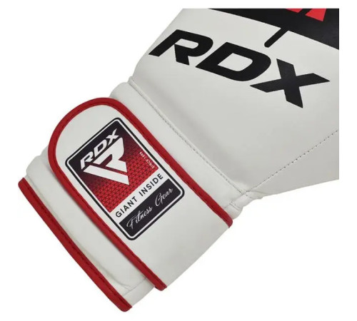 Рукавички боксерські з капою RDX F7 Ego 10 унцій, біло-червоні