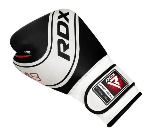 Рукавички боксерські дитячі з капою RDX 4B Robo Kids розмір 6 унцій, чорно-білі