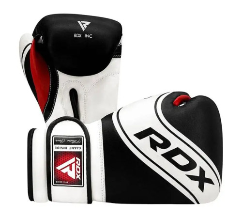Рукавички боксерські дитячі з капою RDX 4B Robo Kids розмір 6 унцій, чорно-білі
