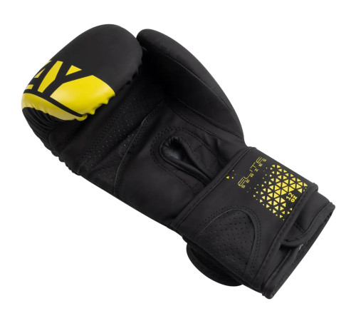 Рукавички боксерські PowerPlay 3086 Matt Challenger розмір 12 унцій, чорно-жовті