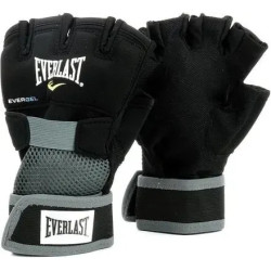 Боксерські рукавички Everlast EVERGEL HAND WRAPS розмір L, чорно-сірі