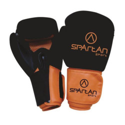 Боксерські рукавички Spartan Senior - чорно-коричневі/S