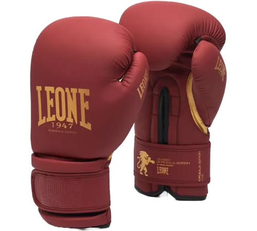 Рукавички боксерські з капою Leone GN059X BORDEAUX ED 10 унцій, червоні