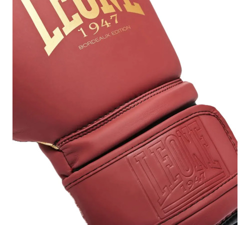 Рукавички боксерські з капою Leone GN059X BORDEAUX ED 10 унцій, червоні