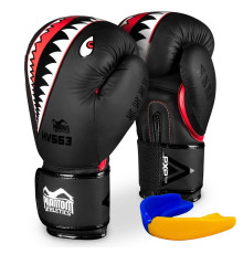 Рукавички боксерські з капою Phantom Fight Squad 16 унцій, чорні