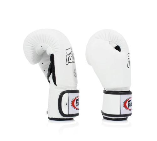 Рукавички боксерські з бинтами Fairtex BGV1 12 унцій, білі