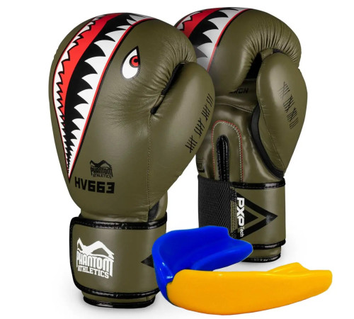 Рукавички боксерські з капою Phantom Fight Squad 16 унцій, хакі