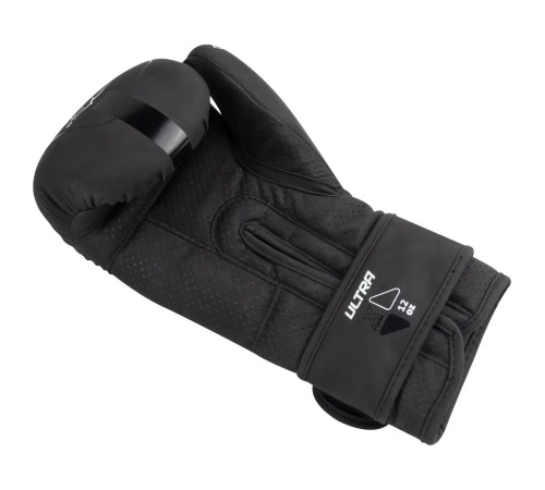 Рукавички боксерські PowerPlay 3024 Ultra Mat розмір 12 унцій, чорно-білі