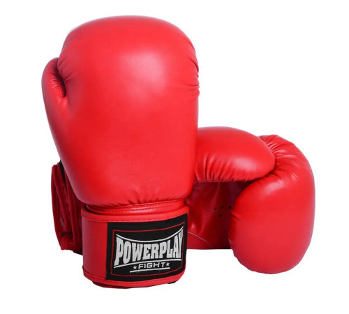 Рукавички боксерські PowerPlay 3004 Classic 16 унцій, червоні