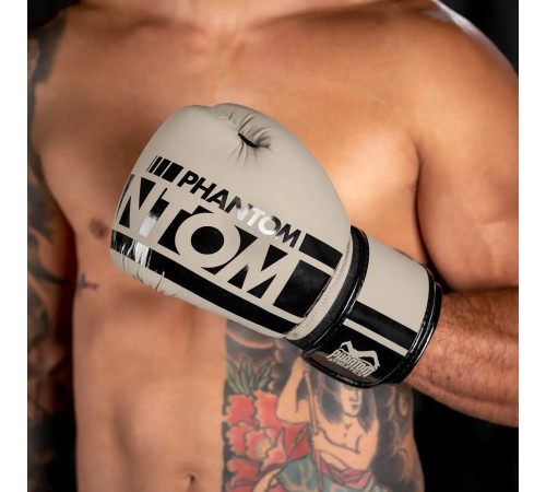 Рукавички боксерські з капою Phantom APEX Sand 16 унцій, бежевий