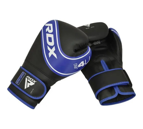 Рукавички боксерські дитячі з капою RDX 4B Robo Kids розмір 6 унцій, чорно-сині