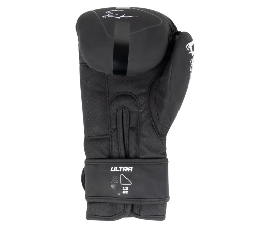 Рукавички боксерські PowerPlay 3024 Ultra Mat розмір 16 унцій, чорно-білі