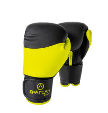 Рукавчки боксерські SPARTAN розмір 10 унцій, чорно-жовті