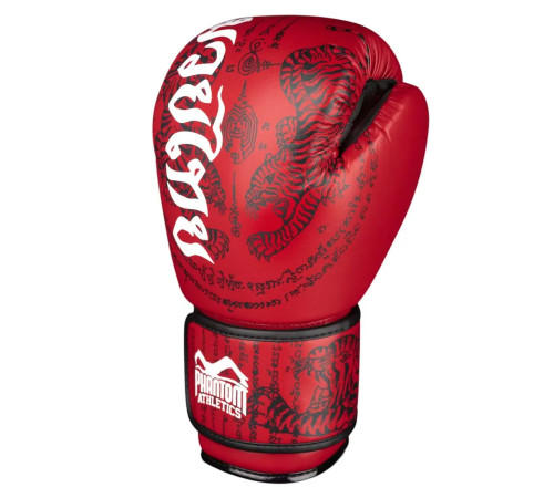 Рукавички боксерські з бинтами Phantom Muay Thai 12 унцій, червоні