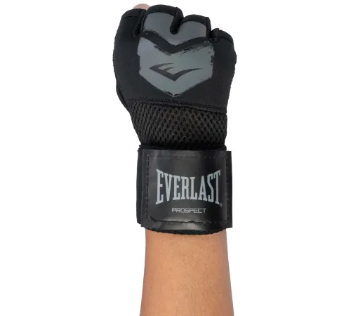 Рукавички боксерські Everlast PROSPECT QUICK WRAPS розмір L/XL, чорні