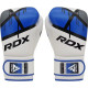 Рукавички боксерські з капою RDX F7 Ego розмір 10 унцій, біло-сині