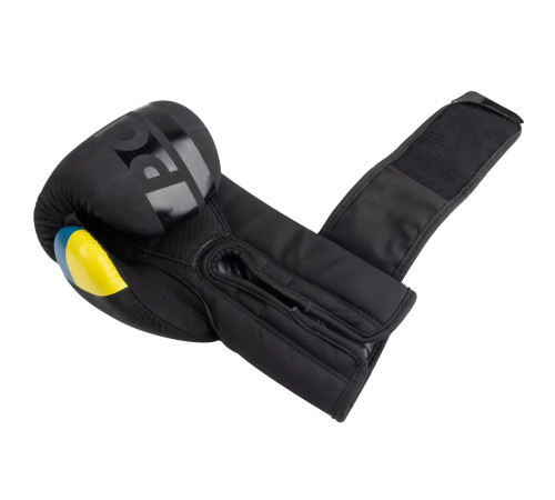 Рукавички боксерські PowerPlay 3021 Ukraine розмір 16 унцій, чорний