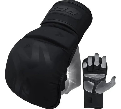 Тренувальні рукавиці для ММА RDX GRAPPLING GLOVES SHOOTER T-15 розмір S, чорний