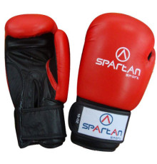 Рукавички боксерські Spartan розмір 12 унцій, чорно-червоний