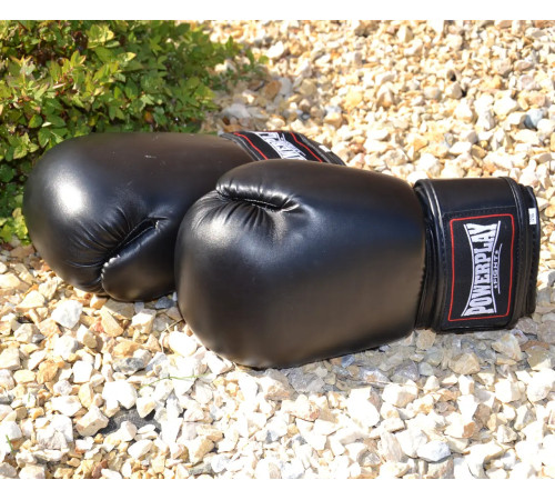 Рукавички боксерські PowerPlay 3004 Classic 16 унцій, чорні