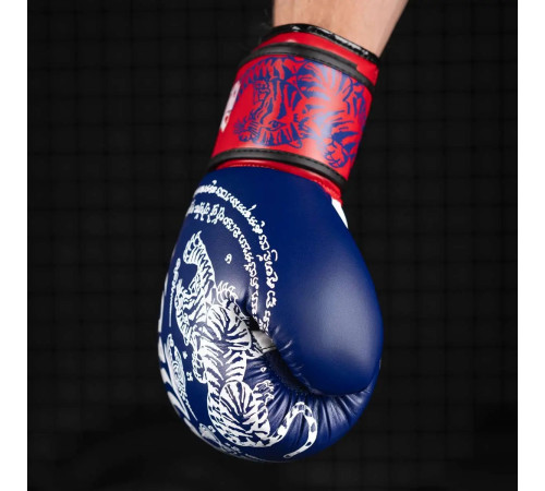 Рукавички боксерські з бинтами Phantom Muay Thai 10 унцій, сині