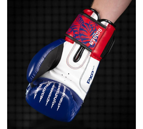 Рукавички боксерські з бинтами Phantom Muay Thai 10 унцій, сині