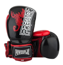 Рукавички боксерські PowerPlay 3007 Scorpio 10 унцій, чорні