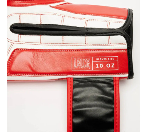 Рукавички боксерські з бинтами Leone GN208 ICONIC розмір 12 унцій, червоні