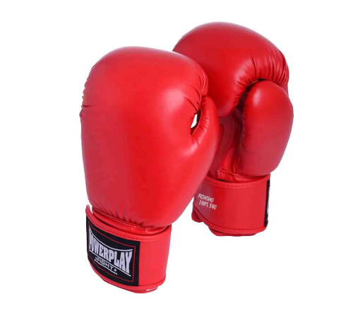 Рукавички боксерські PowerPlay 3004 Classic 10 унцій, червоні