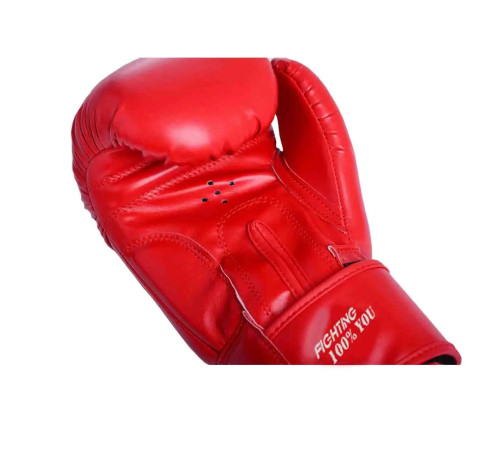 Рукавички боксерські PowerPlay 3004 Classic 10 унцій, червоні