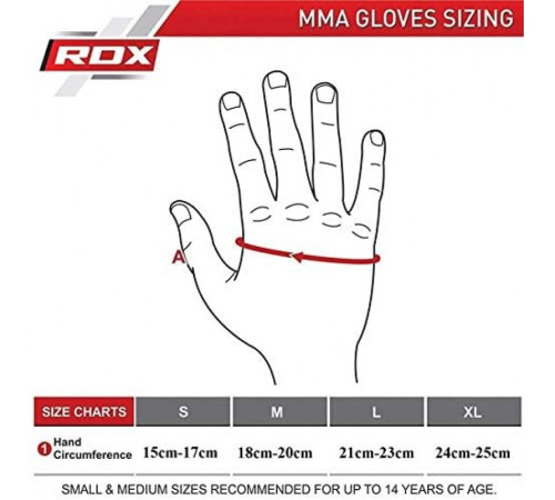 Рукавички ММА RDX F15 Matte XL, чорні