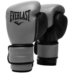 Боксерські рукавиці Everlast POWERLOCK 2R TRAINING GLOVE 14 унцій, сірі
