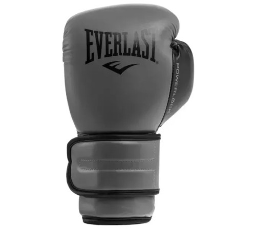 Боксерські рукавиці Everlast POWERLOCK 2R TRAINING GLOVE 14 унцій, сірі