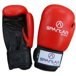 Рукавчики боксерські Spartan розмір 10 унцій, чорно-червоні