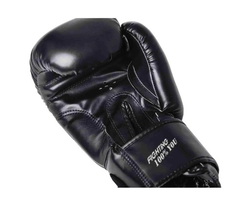 Рукавички боксерські PowerPlay 3004 Classic 10 унцій, чорні