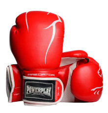 Рукавички боксерські PowerPlay 3018 Jaguar 14 унцій, червоні