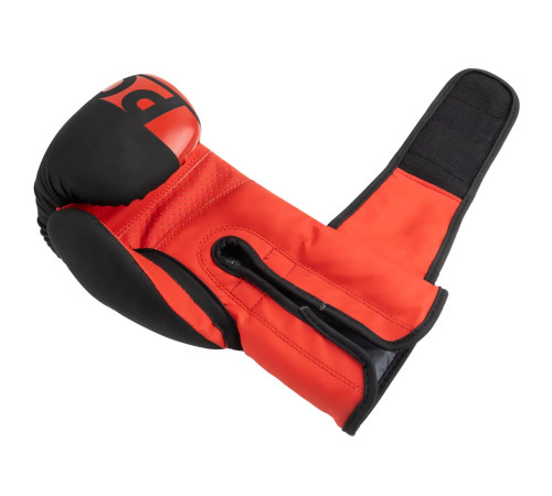 Рукавички боксерські PowerPlay 3086 Matt Challenger розмір 12 унцій, чорно-червоні