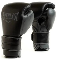 Боксерські рукавиці EVERLAST POWERLOCK 2 PRO TRAINING H&L GLOVE 16 унцій, чорні