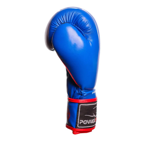 Рукавички боксерські PowerPlay 3018 Jaguar 14 унцій, сині