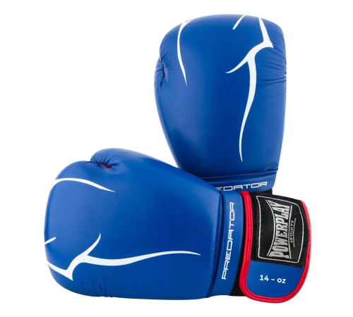 Рукавички боксерські PowerPlay 3018 Jaguar 14 унцій, сині